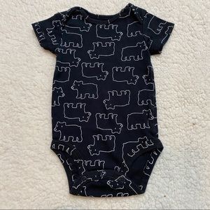 3/$12 Carter’s black bear onesie